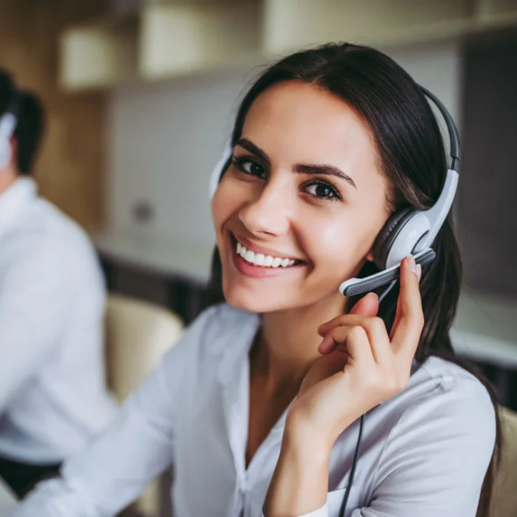 Call center representative on call