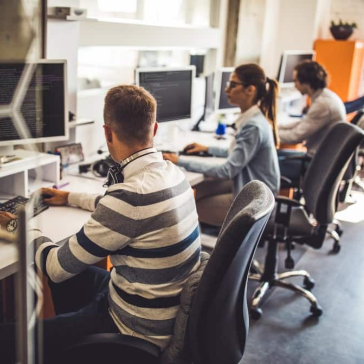 IT professionals at work